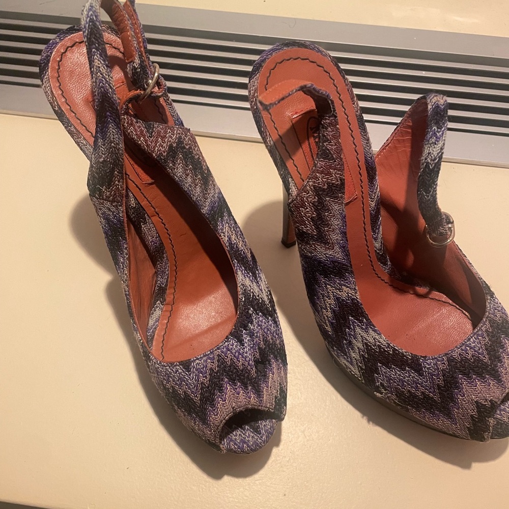 Missoni hills- with platform. Used once.. they are like new